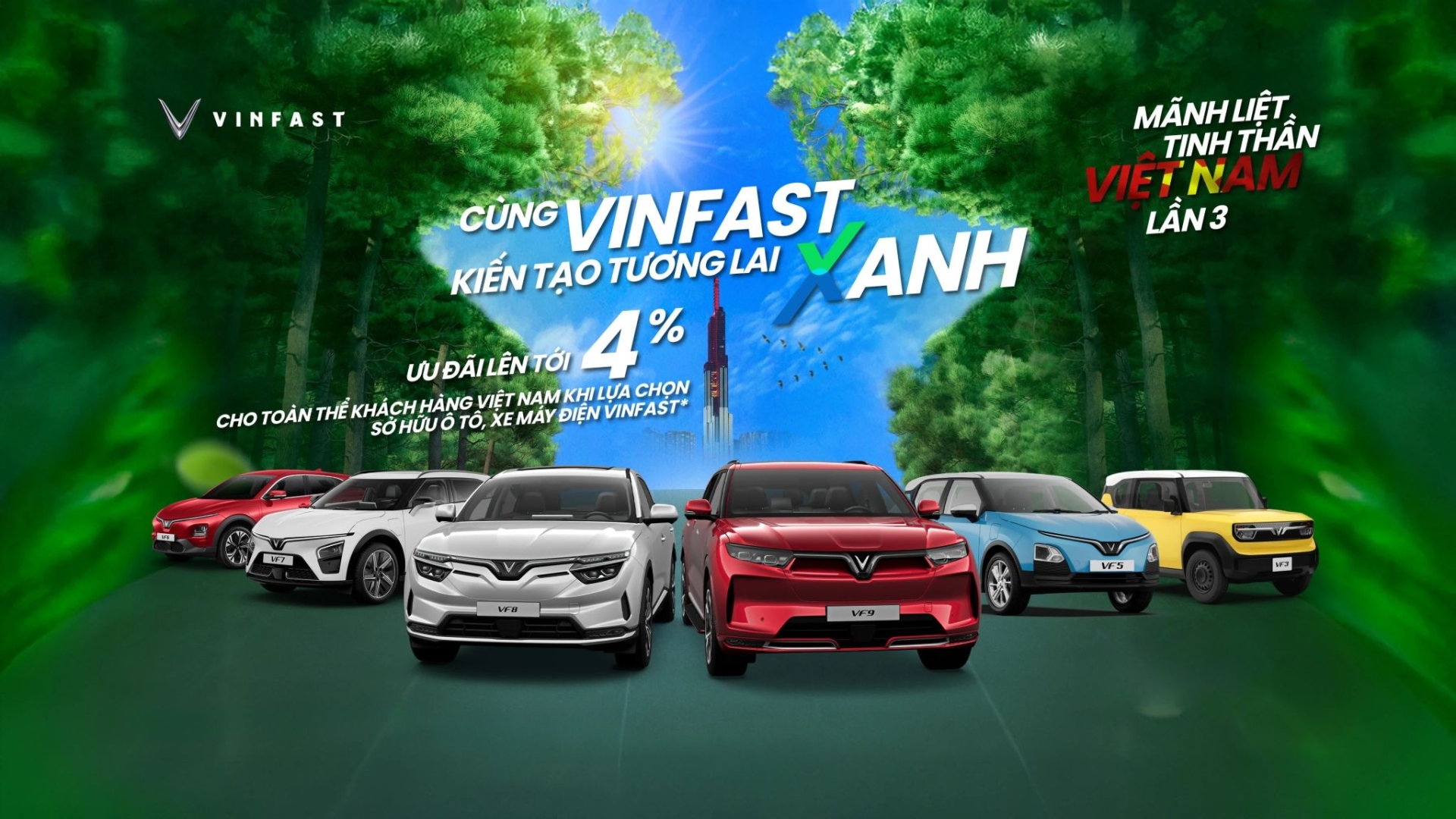 Chương trình mãnh liệt tinh thần Việt Nam 3 với nhiều ưu đãi hấp dẫn 